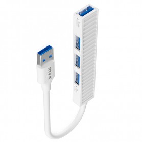 MTK TB1382 BL - HUB USB-A 3.0 A 3XUSB2.0 + 1XUSB3.0 - FUNCION OTG - 24.5 CM - BLANCO