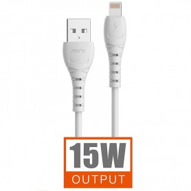 MTK TB1223 BL - CABLE LIGHTNING 15W 5A - 1M - BLANCO
