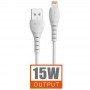 MTK TB1223 BL - CABLE LIGHTNING 15W 5A - 1M - BLANCO