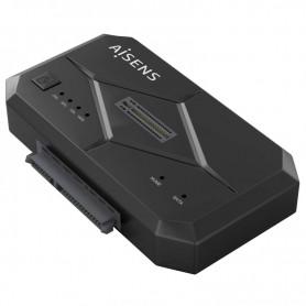 AISENS MSATA04B - DOCK STATION AISENS SATA 2.5/3.5 + M.2 NVME A USB 3.0 GEN.1 CLONE NEGRO