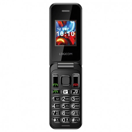 LOGICOM FLEEP 450 - TELEFONO MOVIL SENIOR - PANTALLA 1.77'' - RED 4G -TECLA SOS - BATERIA 1000MAH - NEGRO + LPI*