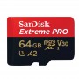 SANDISK EXTREME PRO - TARJETA MICROSD DE 64GB  HASTA 200 MBPS CON ADAPTADOR + LPI*