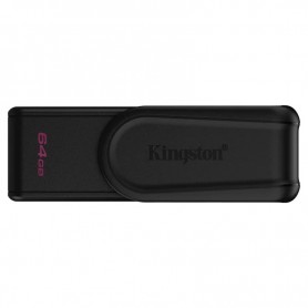 PENDRIVE 64GB KINGSTON DATATRAVELER EXODIA S - USB 3.2 GEN 1 - TAPA GIRATORIA - NEGRO+ LPI*
