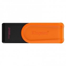 PENDRIVE 256GB KINGSTON DATATRAVELER EXODIA S - USB 3.2 GEN 1 - TAPA GIRATORIA - NARANJA + LPI*