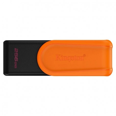 PENDRIVE 256GB KINGSTON DATATRAVELER EXODIA S - USB 3.2 GEN 1 - TAPA GIRATORIA - NARANJA + LPI*