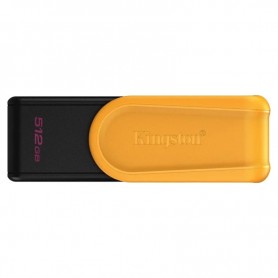 PENDRIVE 512GB KINGSTON DATATRAVELER EXODIA S - USB 3.2 GEN 1 - TAPA GIRATORIA - AMARILLO+ LPI*