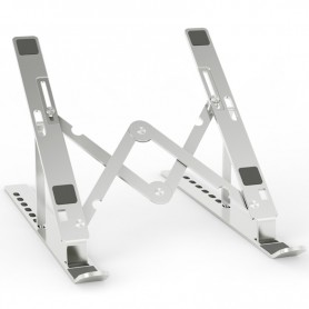 AISENS SOPORTE PARA PORTATIL Y TABLET AJUSTABLE - DE 7 A 15 PULGADAS - COLOR PLATA