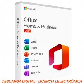 MICROSOFT OFFICE 2024 HOME & BUSINESS - WORD - EXCEL - POWERPOINT - OUTLOOK - ONENOTE - LIC. ELECTRONICA
