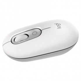 LOGITECH POP MOUSE - RATON BLUETOOTH 1000 DPI - 4 BOTONES - MULTIDISPOSITIVO - BLANCO