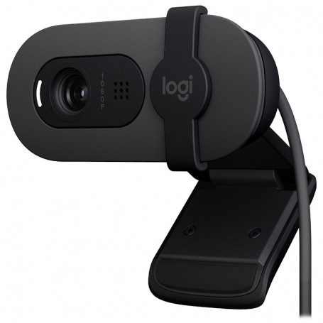 LOGITECH BRIO 100 - WEBCAM FULLHD 1080P - 2MPX - MICROFONO INTEGRADO - TAPA PRIVACIDAD - NEGRO