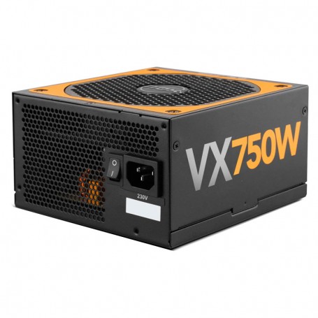 NOX URANO VX 750W - FUENTE DE ALIMENTACION 750W 80 PLUS BRONZE - CABLES PLANOS Y EXTRALARGOS - NEGRO