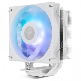 NOX HUMMER R-400 WHITE ARGB - VENTILADOR CPU DE ALTO RENDIMIENTO - SOCKET 115X / 1200 / 1700 /1851 / AM4 / AM5 - BLANCO