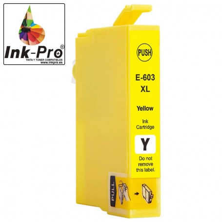 INK-PRO® CARTUCHO  COMPATIBLE EPSON T03A4 / T03U4 (603XL)  AMARILLO (350 PAG)