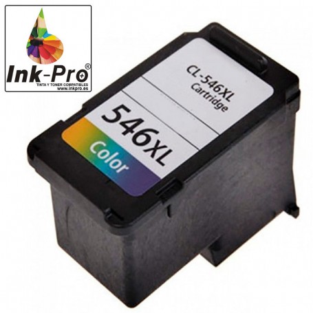INK-PRO® CARTUCHO REMANUFACTURADO CANON CL546XL (8288B001/8289B001) COLOR (10 ML)
