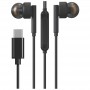 MTK TC3243 NE - AURICULARES CON MICROFONO - CONEXION USB-C - CABLE 1.2M - NEGRO