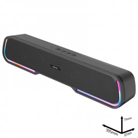 MTK TF4189 NE - ALTAVOZ BLUETOOTH 5.3 5W*2 TWS - LED - FM - SD HASTA 32GB - BATERIA 800MAH - NEGRO