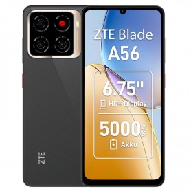 SMARTPHONE ZTE BLADE A56 4GB 64GB 6.75'' HD+ (1600X720) CAM 13+0.3/8MPX 5000 MAH BLACK + LPI*