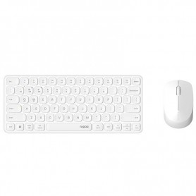 RAPOO M9010M - KIT INALAMBRICO DE TECLADO Y RATON BLUETOOTH / RF - MULTIDISPOSITIVO - ULTRADELGADO - COMPACTO - BLANCO