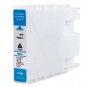 INK-PRO® CARTUCHO COMPATIBLE DE TINTA PIGMENTADA EPSON T9082 (C13T908240) CYAN (73ML)