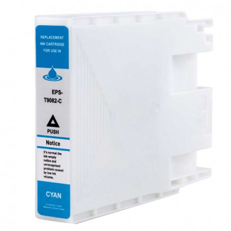 INK-PRO® CARTUCHO COMPATIBLE DE TINTA PIGMENTADA EPSON T9082 (C13T908240) CYAN (73ML)