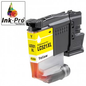 INK-PRO® CARTUCHO TINTA COMPATIBLE BROTHER LC521 AMARILLO (500 PAG)