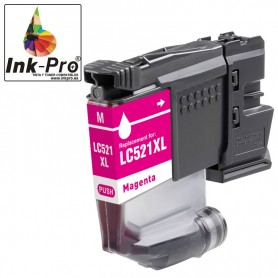 INK-PRO® CARTUCHO TINTA COMPATIBLE BROTHER LC521 MAGENTA (500 PAG)
