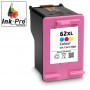 INK-PRO® CARTUCHO REMANUFACTURADO HP 62XL (C2P06AE/C2P07AE) COLOR (18 ML)
