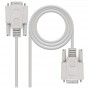NANOCABLE 10.14.0302 - CABLE RS232 A RS232 (SERIE DB9 HEMBRA A SERIE DB9 HEMBRA) - 1.8M - BEIGE