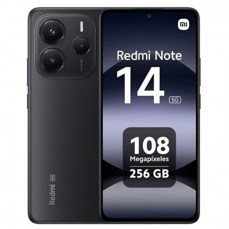 XIAOMI REDMI NOTE 14 5G - SMARTPHONE 8GB/256GB - PANTALLA 6.67" - CAM 108+8+2/20 MPX - BATERIA 5500 MAH - NEGRO + LPI*