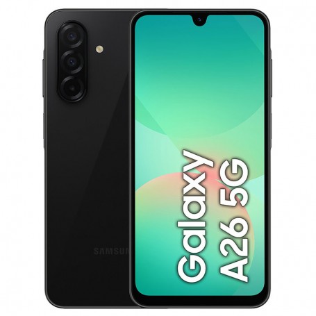 SAMSUNG GALAXY A26 5G - SMARTPHONE 6GB/128GB - PANTALLA 6.7" - CAM 50+8+2/13MPX - BATERIA 5000MAH - NEGRO + LPI*