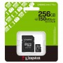KINGSTON MICROSD 256GB (CLASE10 100 MB/S) CANVAS SELECT PLUS SDCS3/64GB CON ADAPTADOR + LPI*