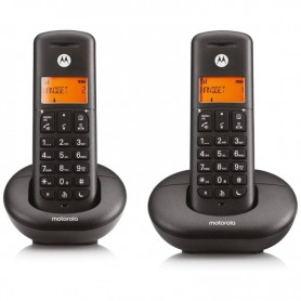 MOTOROLA E202 - TELEFONO DECT CALL BLOCKING DUO - FUNCION BLOQUEO DE LLAMADAS - NEGRO