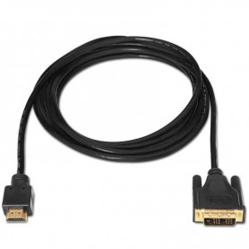 AISENS A117-0090 - CABLE DVI A HDMI - DVI18+1/MACHO-HDMI A MACHO - 1.8M - NEGRO