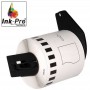 INK-PRO® ETIQUETA CONTINUA  COMPATIBLE CON BROTHER DK22113 - DE TAMAÑO PERSONALIZADO - ANCHO 62MM X 15,24 METROS - TEXTO NE
