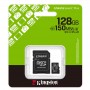 KINGSTON MICROSD 128GB (CLASE10 100 MB/S) CANVAS SELECT PLUS SDCS3/128GB CON ADAPTADOR + LPI*