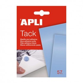 APLI TACK MASILLA AZUL 57G - REUTILIZABLE - NO DEJA RESIDUOS - FACIL DE MOLDEAR AZUL
