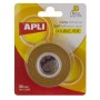 APLI CINTA ADHESIVA DOBLE CARA 30MM X 10M - FACIL DE CORTAR Y APLICAR - ADHESION FUERTE Y DURADERA - TRANSPARENTE