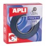 APLI CINTA ADHESIVA MAGNETICA 19MM X 1M - FACIL DE CORTAR Y PEGAR - IDEAL PARA MANUALIDADES Y ORGANIZACION - NEGRA