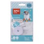 APLI CINTA TERMOADHESIVA PARA MARCAR ROPA - 10MMX3M - 70% POLIESTER Y 30% ALGODON - RESISTENTE A LAVADORA Y SECADORA - FACIL USO