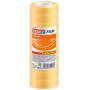 TESA TESAFILM STANDARD PACK DE 10 CINTAS AUTOADHESIVAS TRANSPARENTES 15MMX33M - BUENA ADHERENCIA Y ALTA RESISTENCIA A LA LUZ UV 