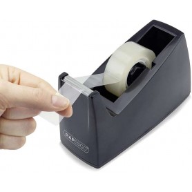 RAPESCO PORTAROLLOS PARA CINTA ADHESIVA 19MMX33M - BASE DE GOMA ANTIDESLIZANTE - CINTA NO INCLUIDA