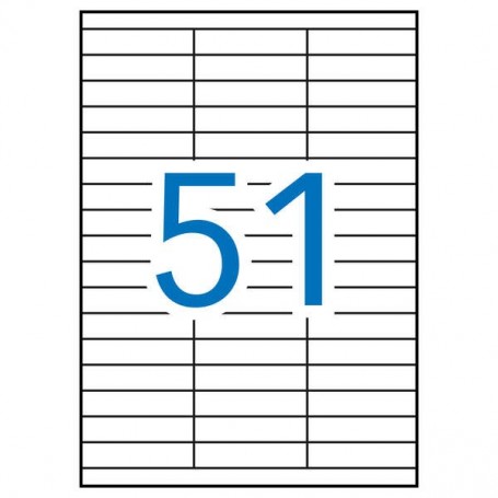 APLI ETIQUETAS BLANCAS PERMANENTES 70.0 X 16.9 MM 100 HOJAS