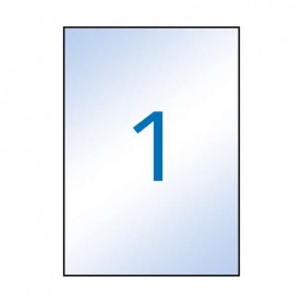 APLI ETIQUETAS PERMANENTES TRANSPARENTES 210 X 297 MM - 10 HOJAS