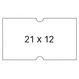 APLI ETIQUETAS BLANCAS PARA MAQUINAS ETIQUETADORAS DE PRECIOS DE 1 LINEA - TAMAÑO 21X12MM - PACK DE 6 ROLLOS CON 1000 ETIQUE