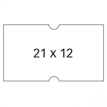 APLI ETIQUETAS BLANCAS PARA MAQUINAS ETIQUETADORAS DE PRECIOS DE 1 LINEA - TAMAÑO 21X12MM - PACK DE 6 ROLLOS CON 1000 ETIQUE