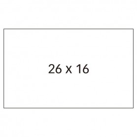APLI ETIQUETAS BLANCAS PARA MAQUINAS ETIQUETADORAS DE PRECIOS DE 2 LINEAS - TAMAÑO 26 X 16MM - ADHESIVO REMOVIBLE - PACK CON