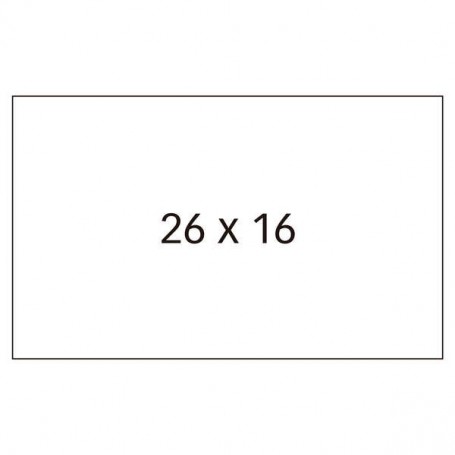 APLI ETIQUETAS BLANCAS PARA MAQUINAS ETIQUETADORAS DE PRECIOS DE 2 LINEAS - TAMAÑO 26 X 16MM - ADHESIVO REMOVIBLE - PACK CON