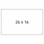 APLI ETIQUETAS BLANCAS PARA MAQUINAS ETIQUETADORAS DE PRECIOS DE 2 LINEAS - TAMAÑO 26 X 16MM - ADHESIVO REMOVIBLE - PACK CON