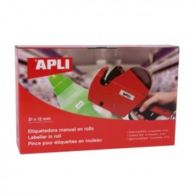 APLI MAQUINA ETIQUETADORA DE PRECIOS 1 LINEA 8 CARACTERES - FACIL USO - CAMBIO RAPIDO DE DIGITOS - INSTALACION SENCILLA DE ROLLO
