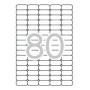 APLI PACK DE 2.000 ETIQUETAS 35.6X16.9MM - 25 HOJAS POR 80 ETIQUETAS - ADHESIVO REMOVIBLE - CANTOS ROMOS - APTAS PARA IMPRESION 